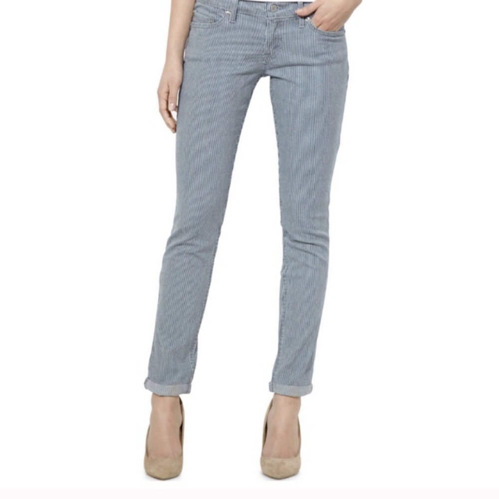 NWOT 524 Levi’s Railroad Stripe Skinny Jeans W29 L32